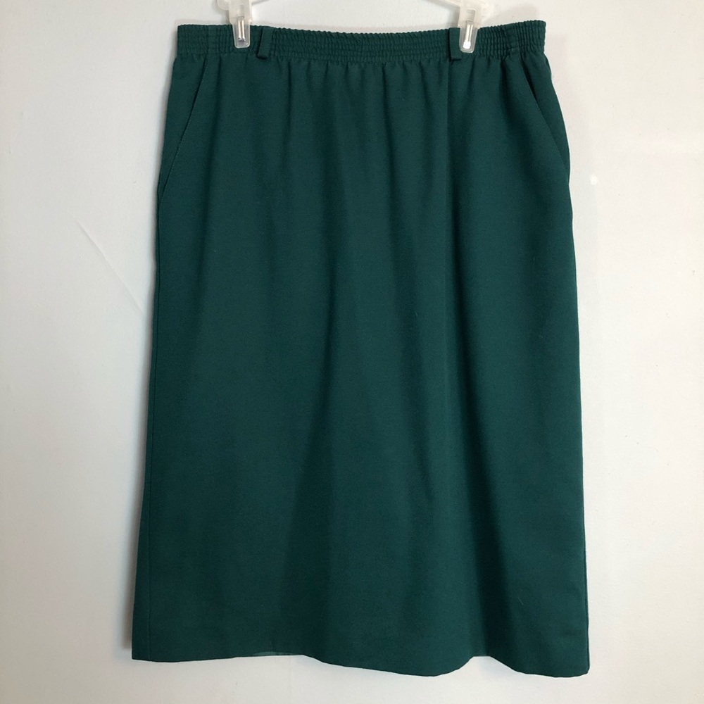 Vintage Koret Dark Green Skirt with Belt Loops